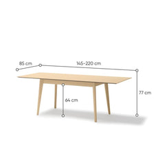 Plot PT-03 Extendable Dining Table 145cm