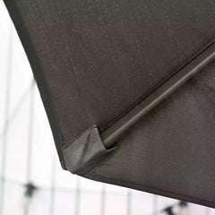 Outsunny 3(m) Offset Parasol Cantilever Hanging Umbrella 360√Ç¬∞ Rotation w/ Base Dark Grey