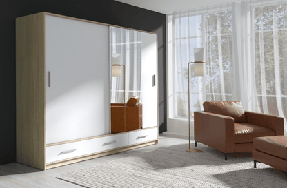 Porto Sliding Door Wardrobe 220cm