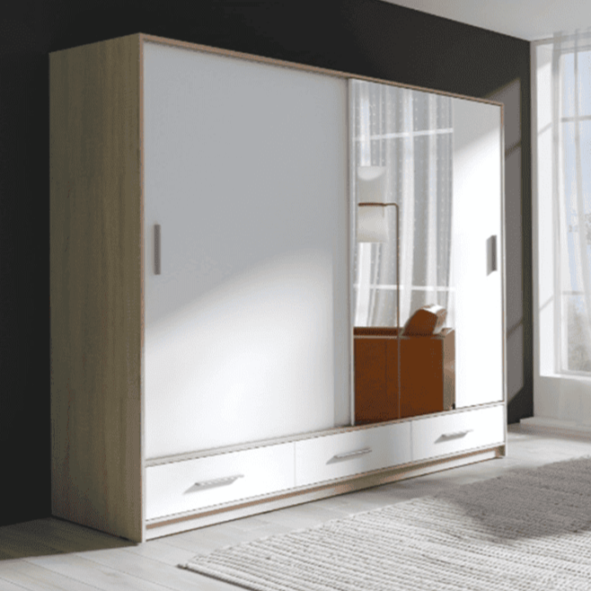 Porto Sliding Door Wardrobe 200cm