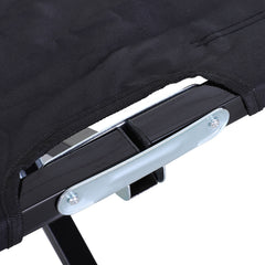 Outsunny Double Camping Cot Bed, with Bag - Black