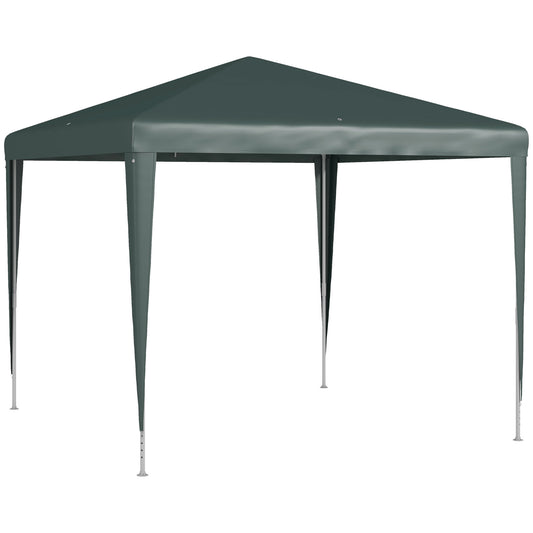 Outsunny 2.7m x 2.7m Garden Gazebo Marquee Party Tent Wedding Canopy Outdoor(Dark Green)