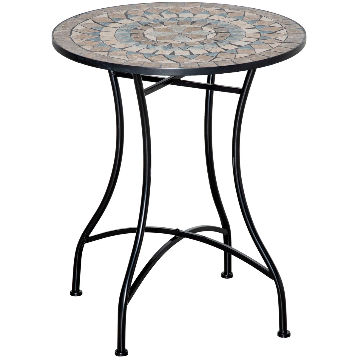 Outsunny â60cm Mosaic Outdoor Patio Table - Green