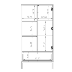 Querty 03 Display Cabinet 70cm