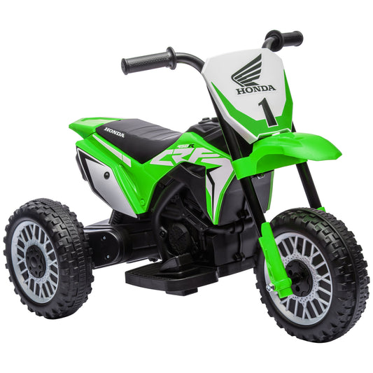 HOMCOM 6V Kids Motorbike, Three-Wheel Kids Electric Bike with Horn, Startup Sound for Ages 18-36 Months - Green