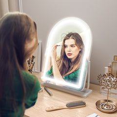 HOMCOM 43 x 59cm LED Vanity Mirror - White