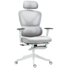 HOMCOM Ergonomic and Adjustable Office Chair - Grey