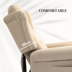 HOMCOM 45√Ç¬∞ Lifting Riser and Recliner Armchair - Beige