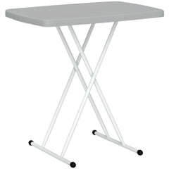 Outsunny Minimal Folding Outdoor Table - Grey/White