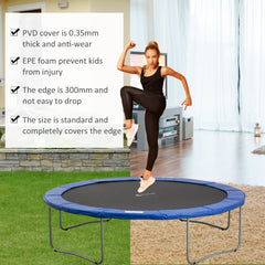 HOMCOM 13FT Trampoline Pad, â396cm Trampoline Accessories Surround Safety Pad Foam Pading Pads Replcement Spare New Multi-Color