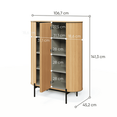 Rotto RT-01 Highboard Cabinet 107cm