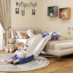 AIYAPLAY Kids Slide for Couch, Bed, Sofa, with Extended Length, Easy to assemble and Store, White and Blue