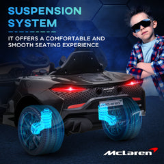 HOMCOM McLaren Licensed Kids Electric Ride-On Car, with Remote Control - Black