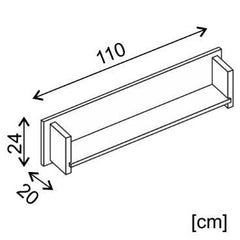 Roma ROM6 Wall Shelf 110cm