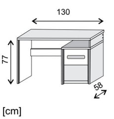 Roma ROM10 Computer Desk 130cm