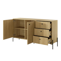 Scandi Sideboard Cabinet 157cm [Drawers]