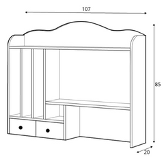 Story SO-04 Desk Hutch