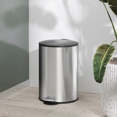 HOMCOM 20L Stainless Steel Compact Home Bin