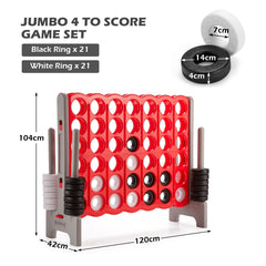 Giant Connect 4 with 42 Jumbo Rings