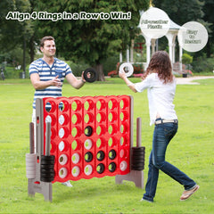 Giant Connect 4 with 42 Jumbo Rings