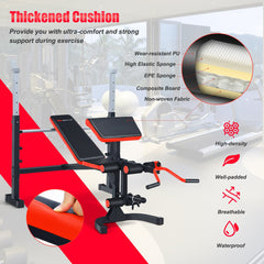 Adjustable Weight Bench for Full-body Workout Strength Training