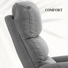 HOMCOM Electric Riser Recline Armchair, with Footrest - Grey