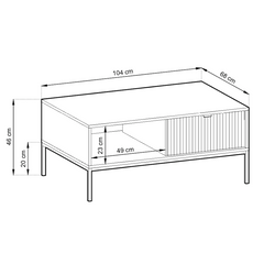 Nova Coffee Table 104cm