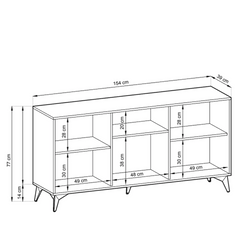 Diamond Large Sideboard Cabinet 154cm