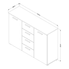 Beta Sideboard Cabinet Oak Monastery