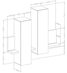 Bota 04 Wall Hung Cabinet 152cm