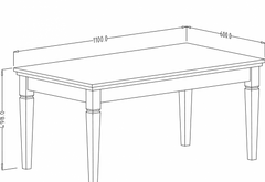 Evora 99 Coffee Table 110cm