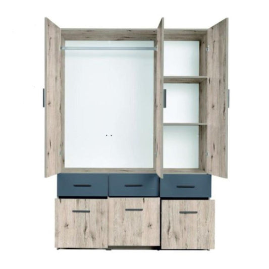 Snow 04 Hinged Wardrobe 136cm