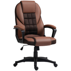 HOMCOM Faux Leather Office Chair - Brown