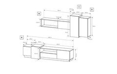 Stockholm Entertainment Unit For TVs Up To 58"