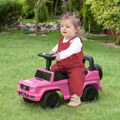 HOMCOM 3 in 1 Kids Ride On Car G350 Licensed Foot To Floor Slider Toddler Push Along NO POWER Pink 12-36 months