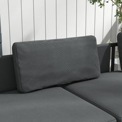 Outsunny Three-Piece 'L' Garden Sofa Set - Grey