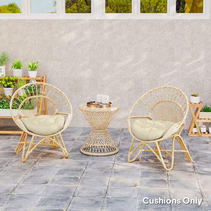 Outsunny Set of Two â60cm Outdoor Cushions - Beige