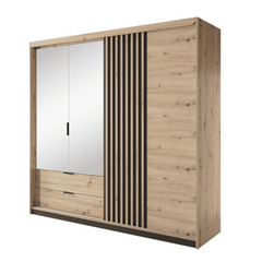 Tally Hinged Door Wardrobe 220cm