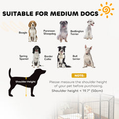 PawHut 2 Piece Dog Pen Expansion Pack for 80cm High Animal Pen with 3 Connecting Stakes