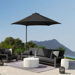 Outsunny 2.5m Rotating Cantilever Parasol - Black