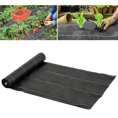 Outsunny 2m x 50m Weed Control Membrane, Heavy Duty Weed Control Barrier Fabric, 90gsm Ground Cover for Patios, Garden, Flower beds, Landscaping