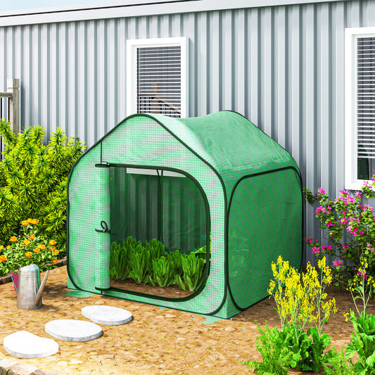 Outsunny 150 x 148cm Pop-Up Greenhouse - Green