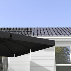 Outsunny 3m Cantilever Parasol, with Four-Position Canopy - Grey