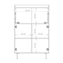 Vasina 03 Highboard Cabinet 90cm