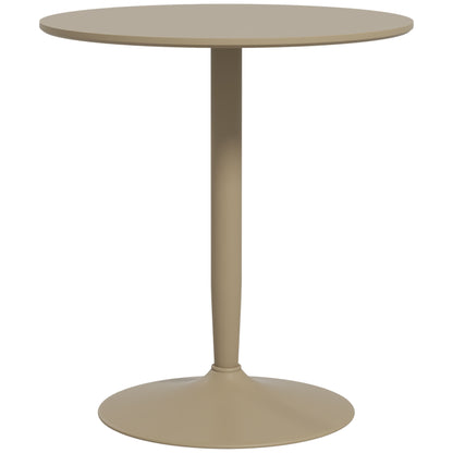 HOMCOM 75H x 70cm Two-Person Minimalistic Dining Table - Light Brown