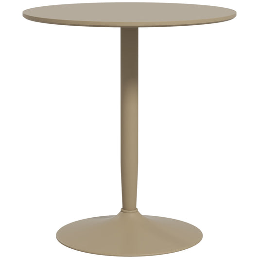 HOMCOM 75H x 70cm Two-Person Minimalistic Dining Table - Light Brown