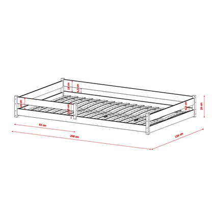 Wooden Bed Zofia [EU Small Double]