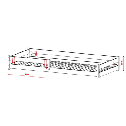 Wooden Single Bed Alis