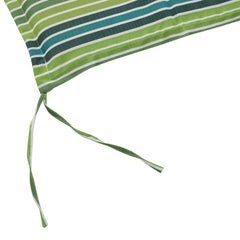 Outsunny Polyester Set Of 2 Swing Chair Cushion Green Stripes