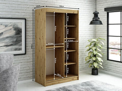 Leto T2 Sliding Door Wardrobe 120cm